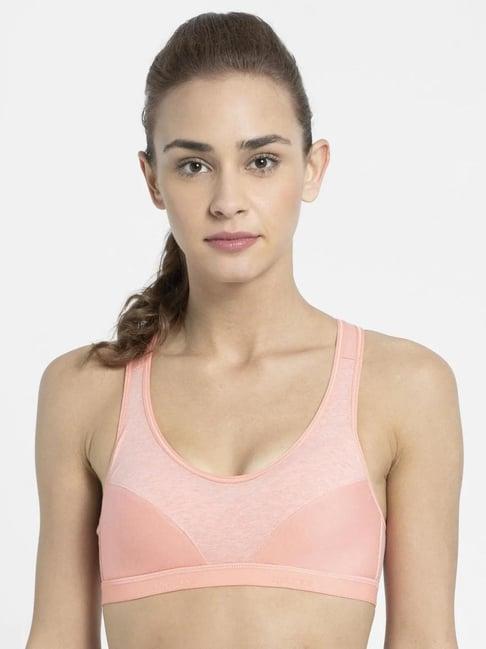 jockey peach sports bra