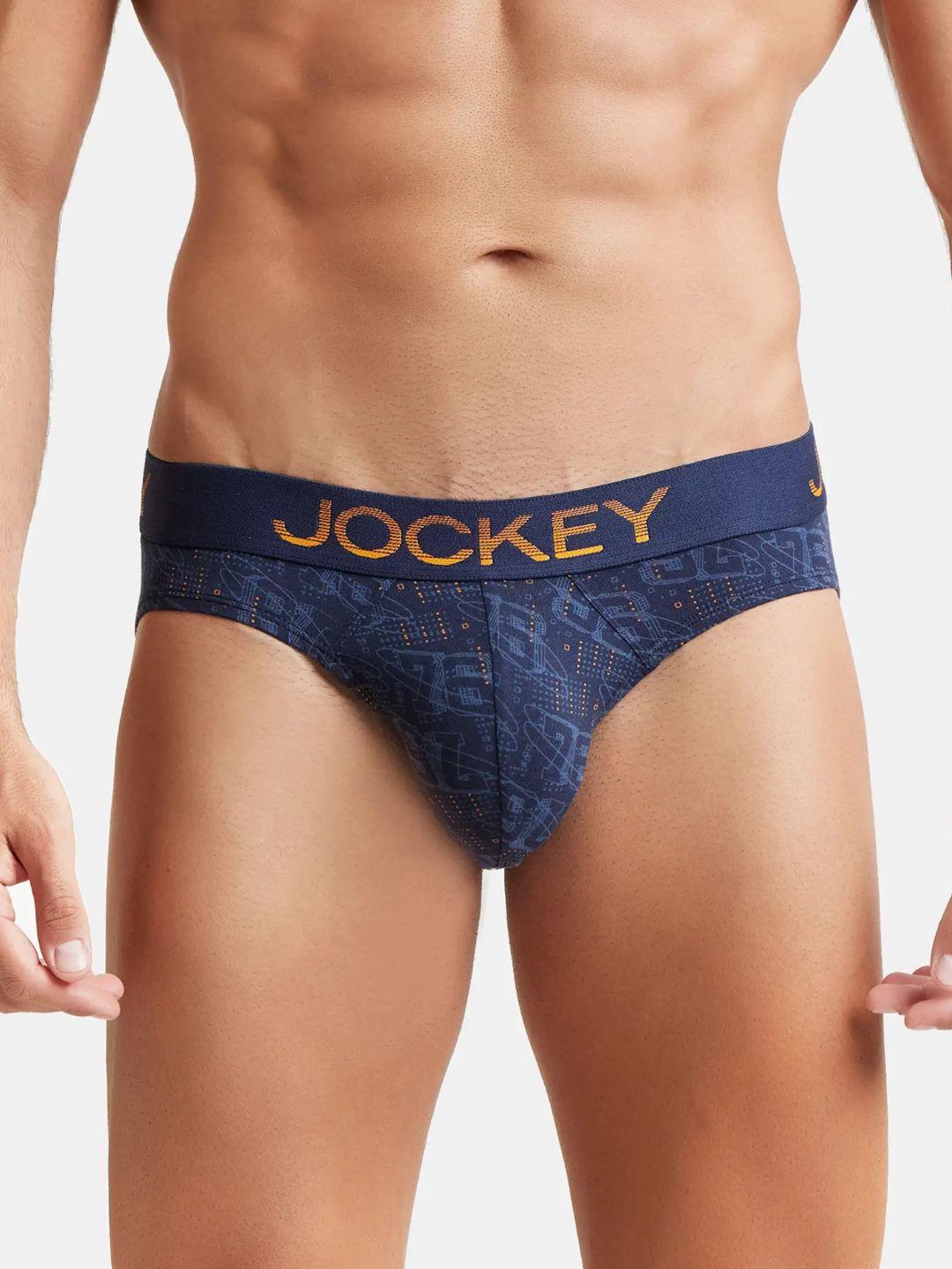 jockey printed anti microbial cotton basic briefs  fp22-0105-nag01