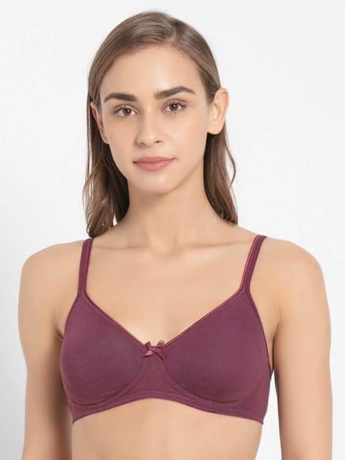 jockey purple non wired padded seamless bra