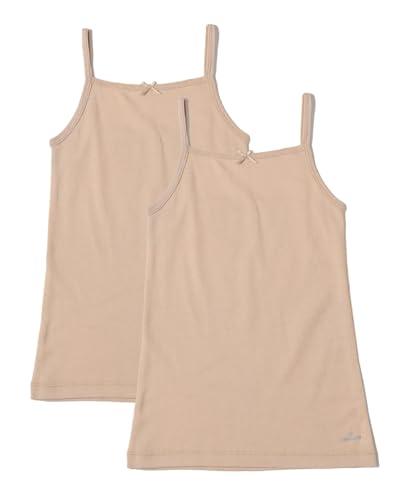 jockey sg04 girl's super combed cotton rib fabric camisole with regular straps_skin_11-12 yrs (pack of 2)