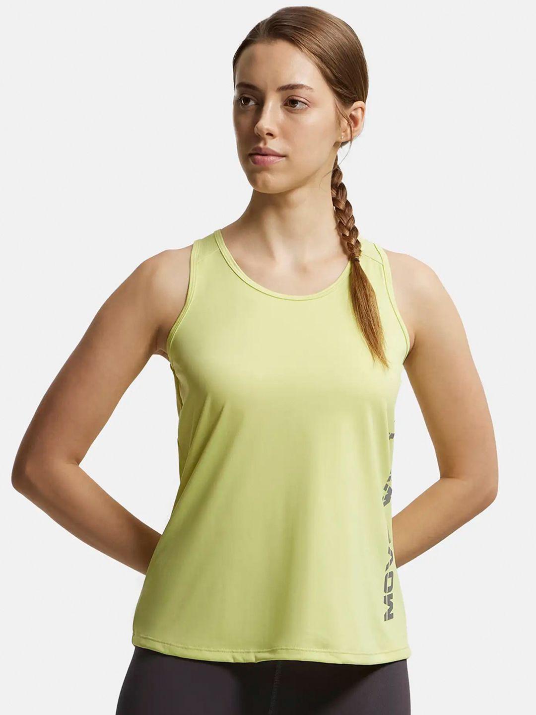 jockey solid scoop neck tank top