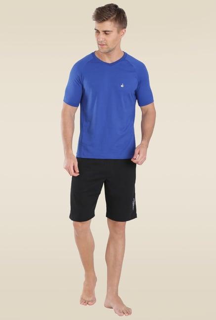 jockey sp26 black super combed cotton rich shorts with side pocket