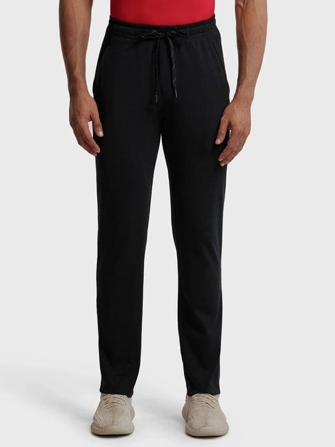 jockey sp27 black super combed cotton rich trackpants with stay fresh treatment