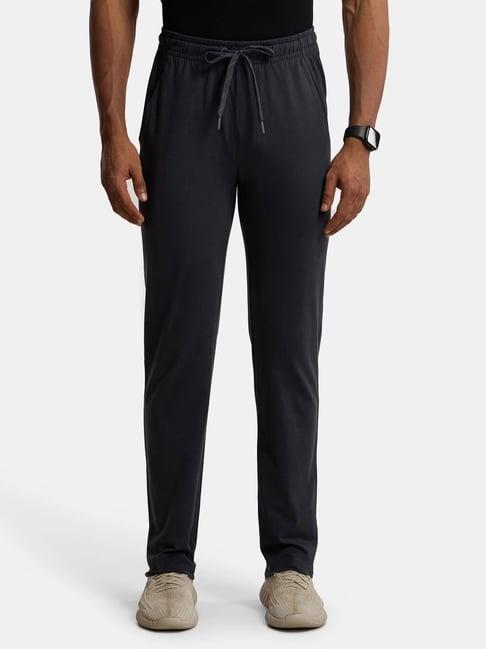 jockey sp27 graphite super combed cotton rich trackpants with stay fresh treatment