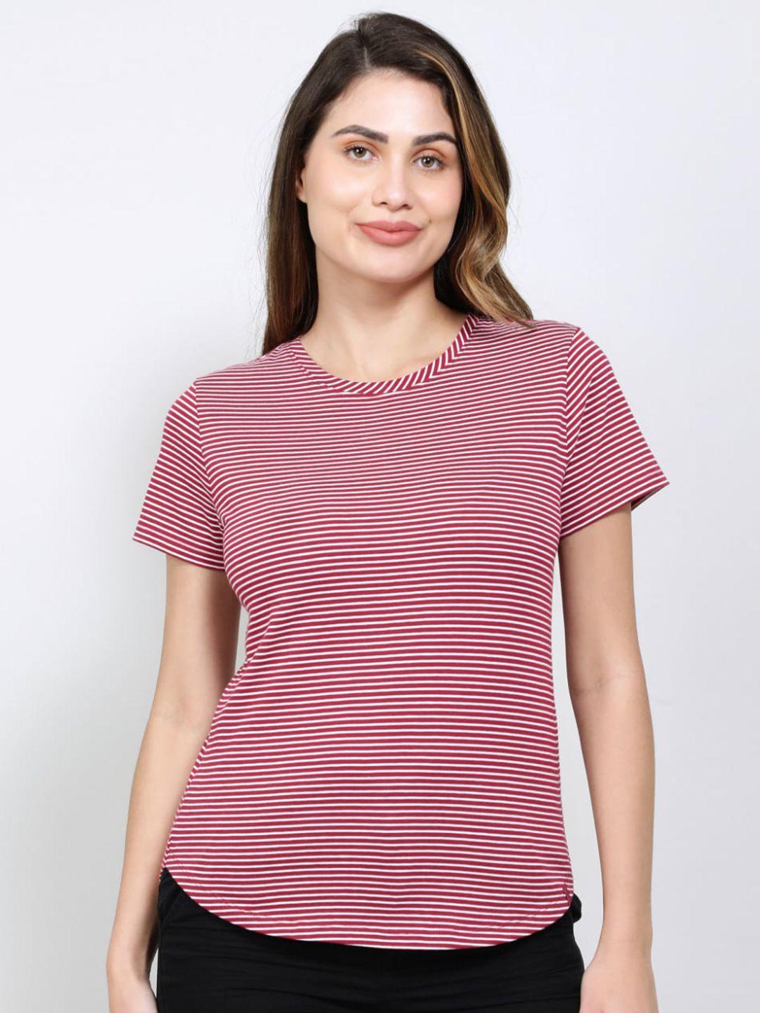 jockey striped cotton training & gym relaxed fit t-shirt