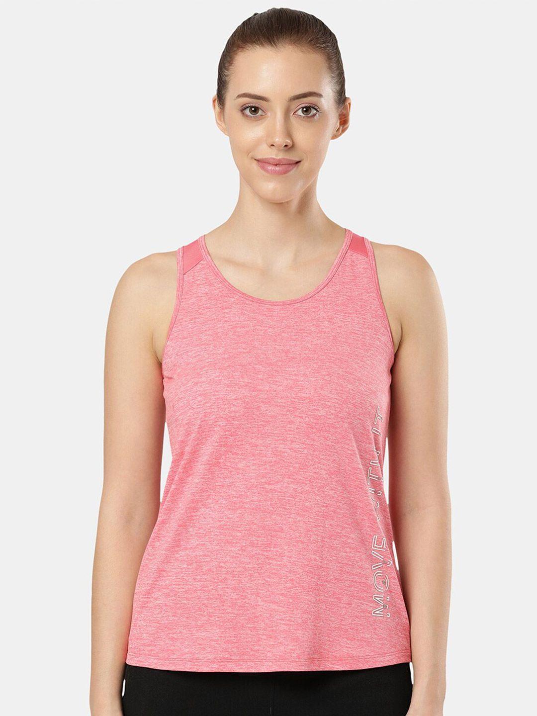 jockey typography printed round neck tank top