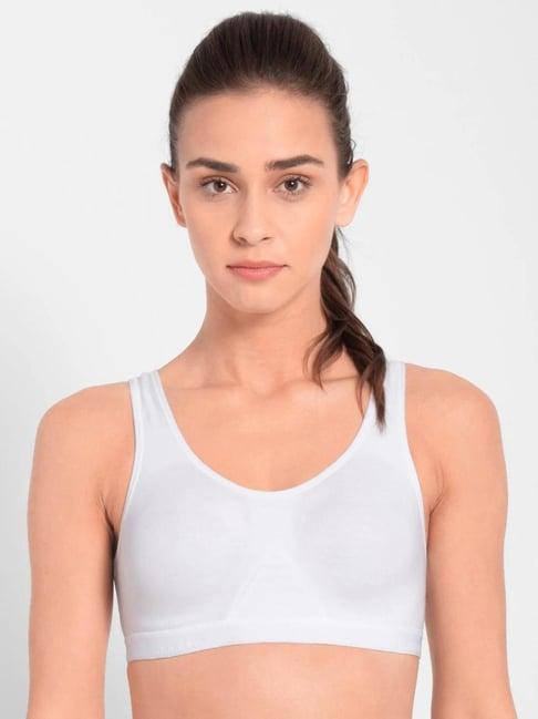 jockey white sports bra