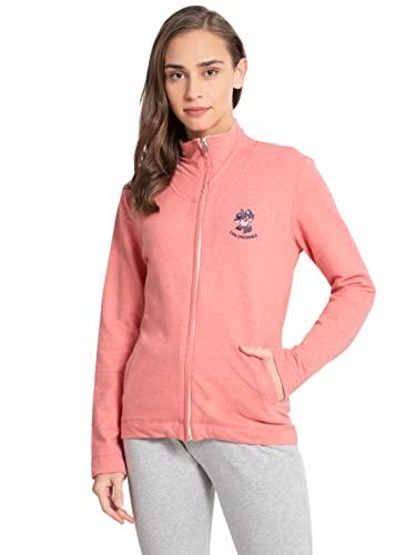 jockey women's jacket (ul08-0103-prdml_passion red melange_s