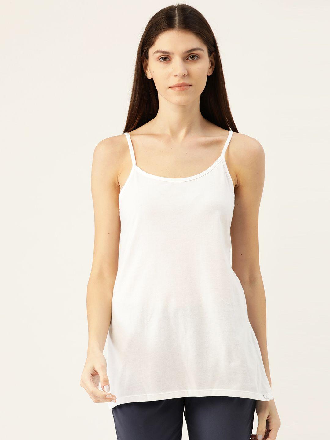 jockey women beige solid camisole