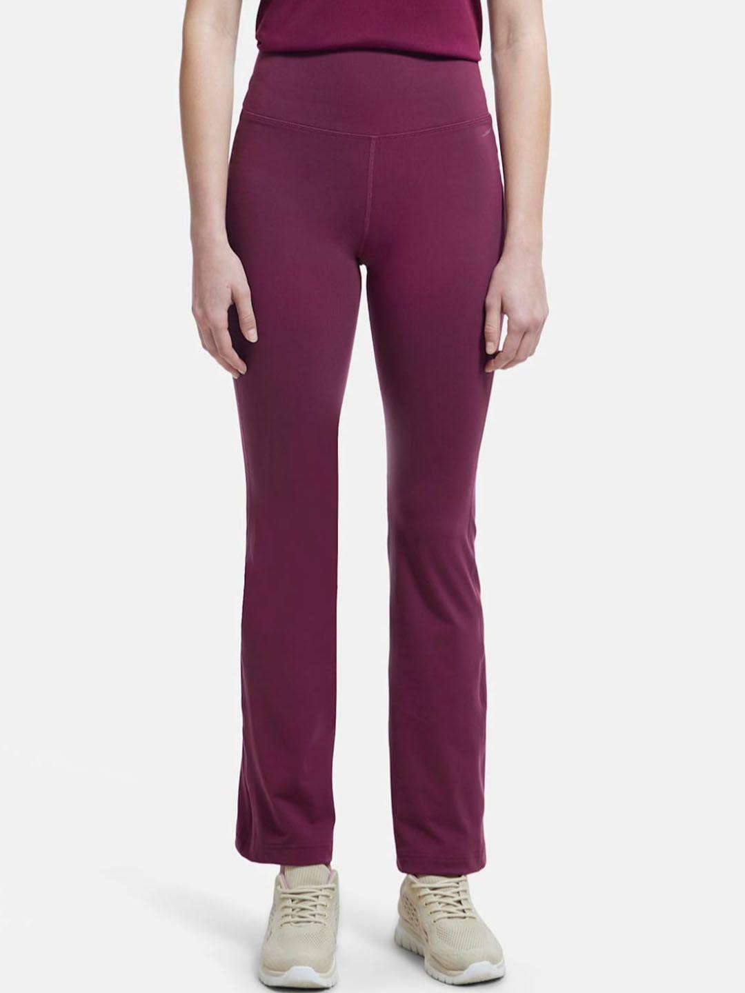 jockey women comfort flared high-rise non iron stretchable trousers