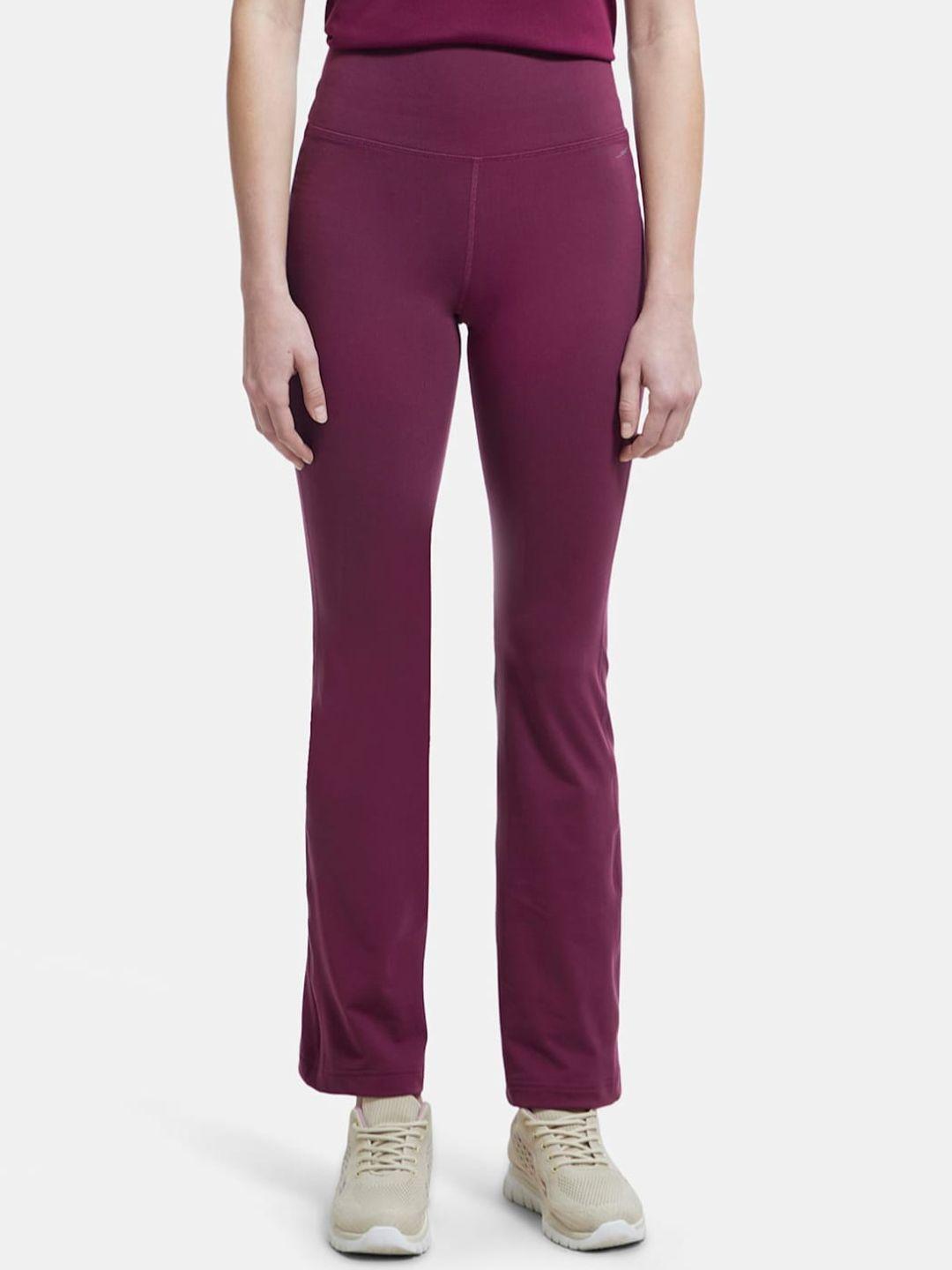 jockey women comfort flared high-rise non iron trousers