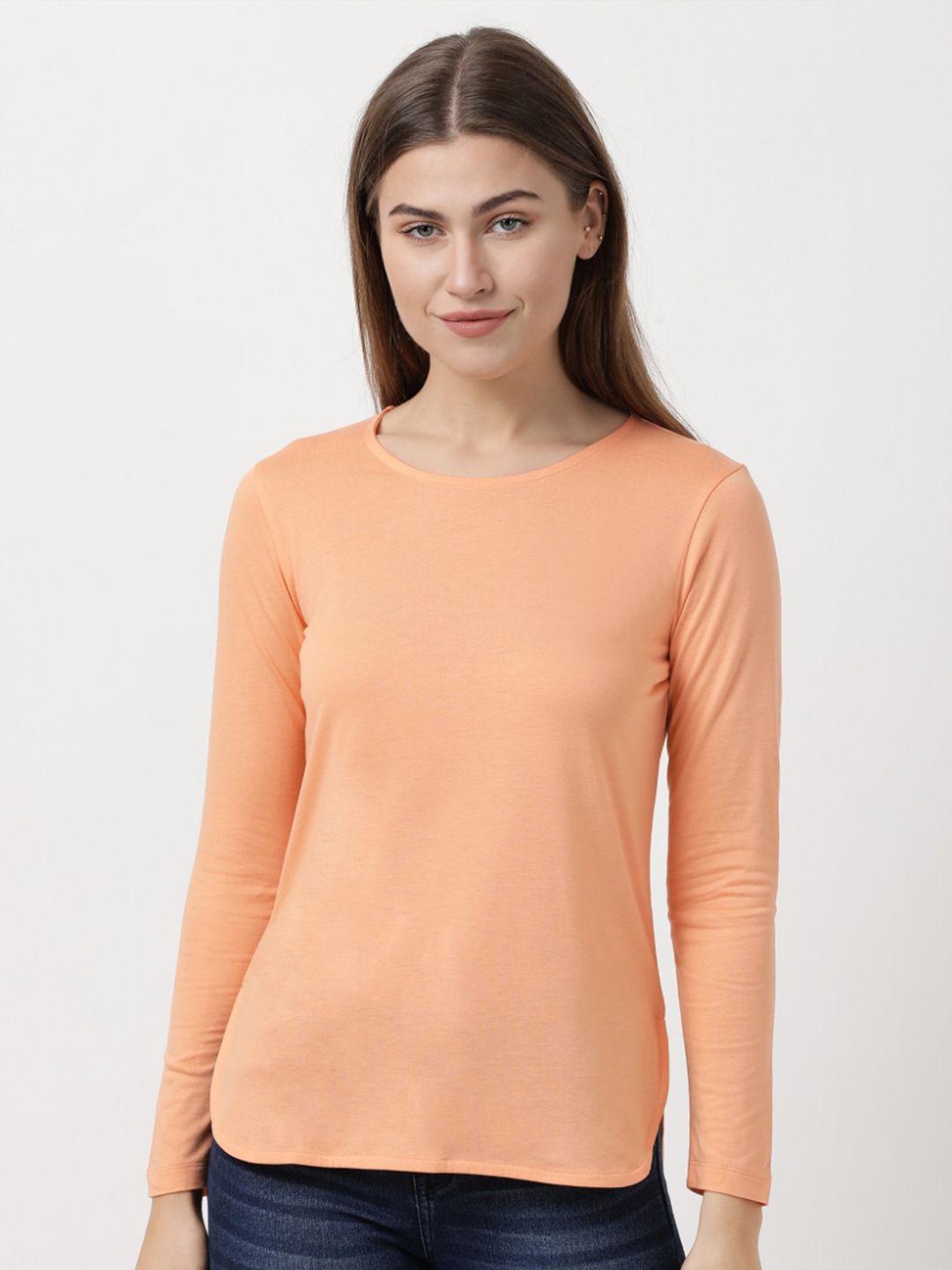 jockey women coral solid t-shirt