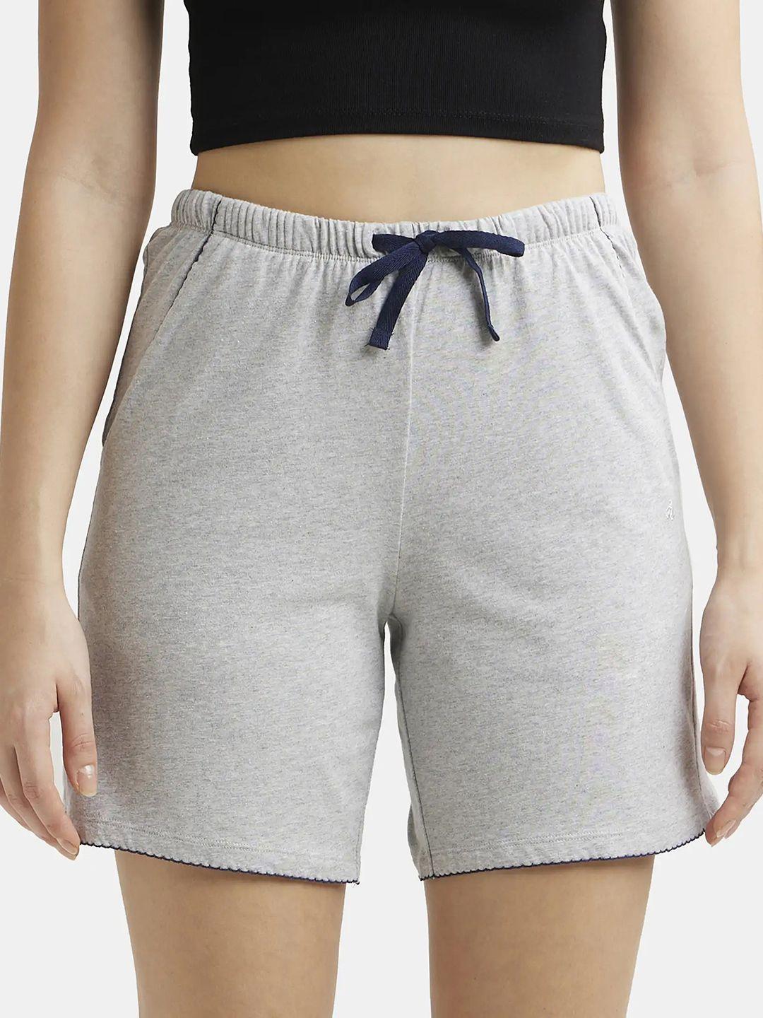 jockey women mid-rise cotton shorts