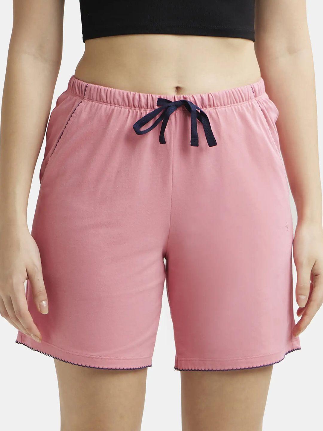 jockey women mid-rise cotton shorts