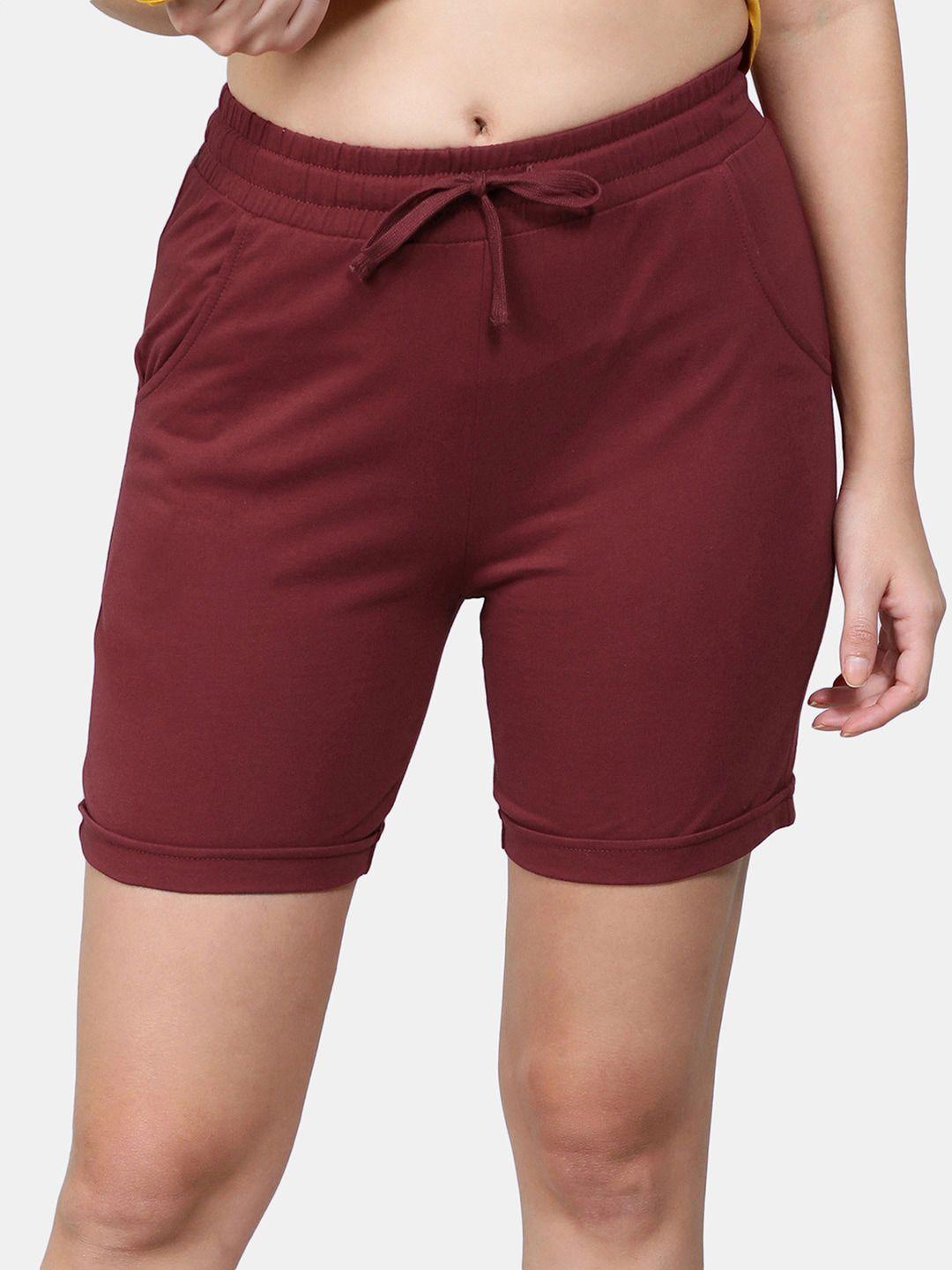 jockey women mid rise cotton training or gym shorts