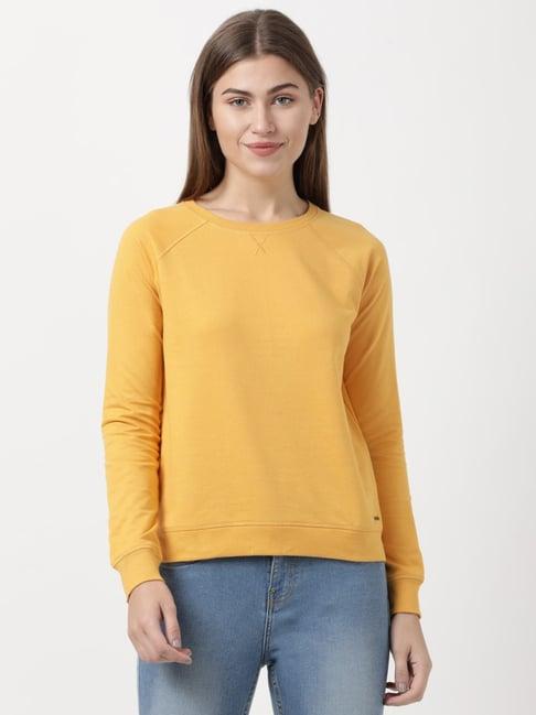 jockey yellow cotton sweatshirt