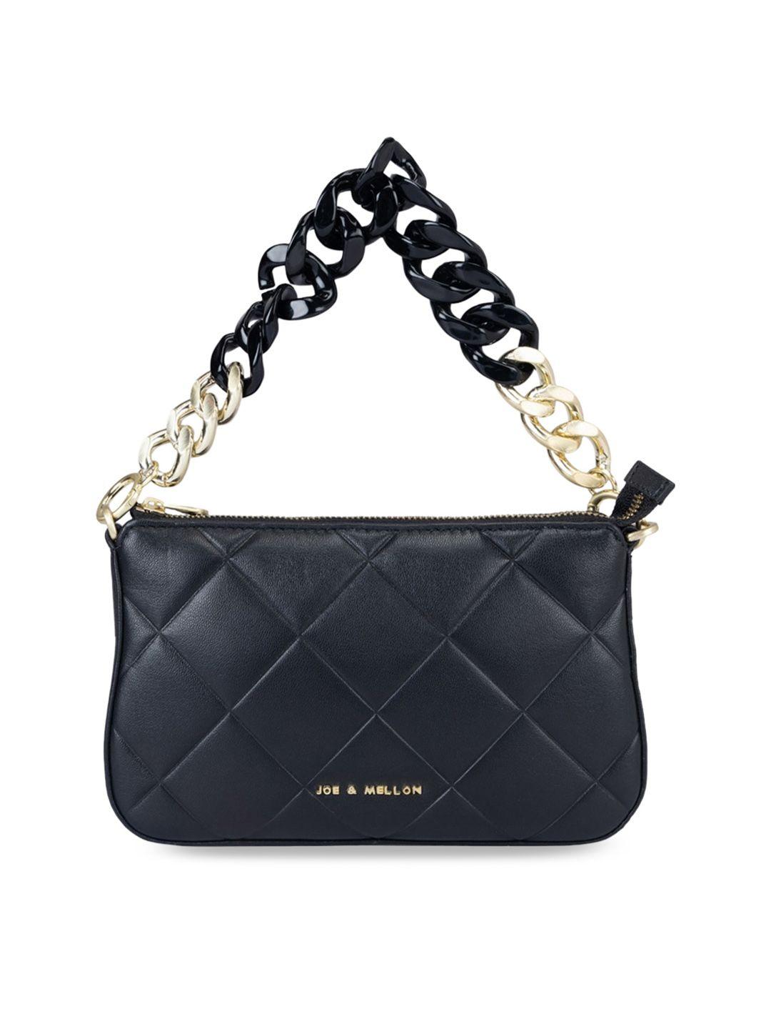 joe & mellon quilted leather structured hobo bag