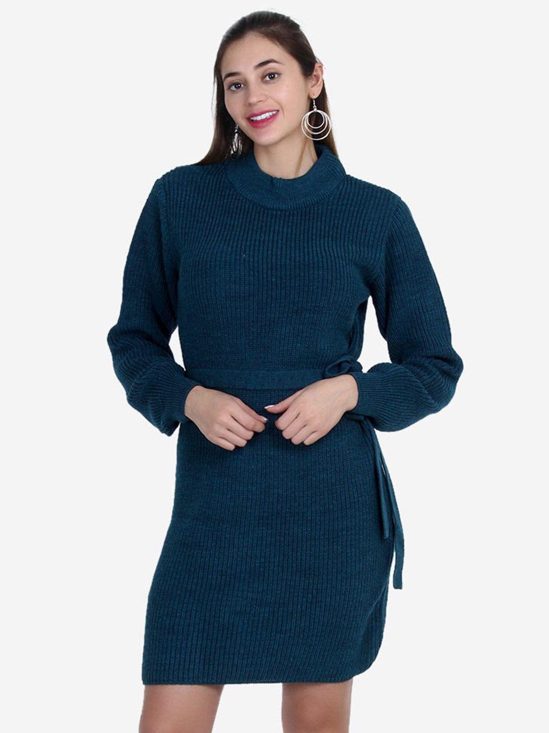 joe hazel blue striped sweater dress
