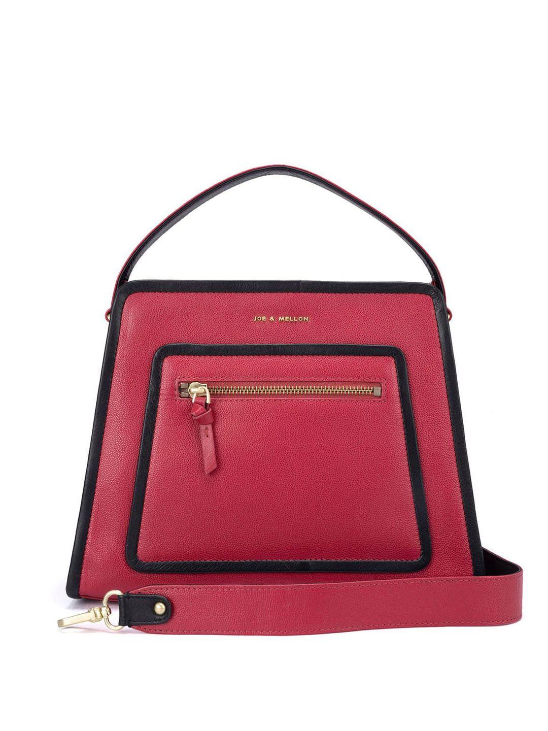 joe & mellon structured leather satchel