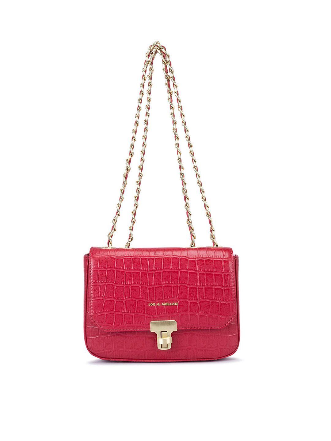 joe & mellon textured leather structured shoulder bag