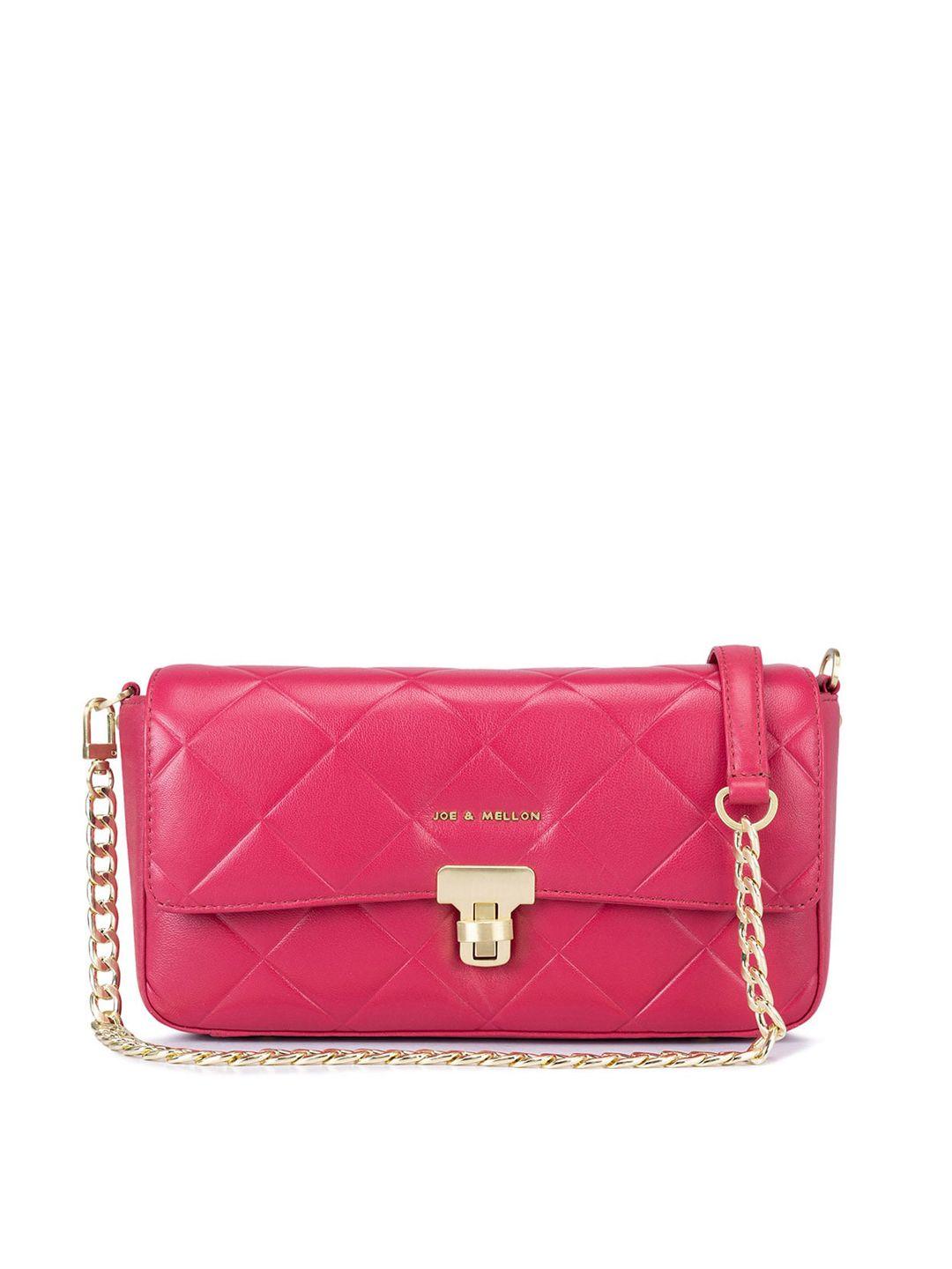 joe & mellon textured leather structured sling bag