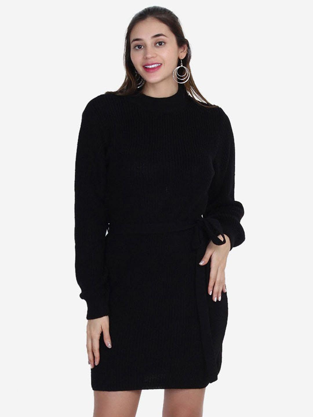 joe hazel black striped sweater dress