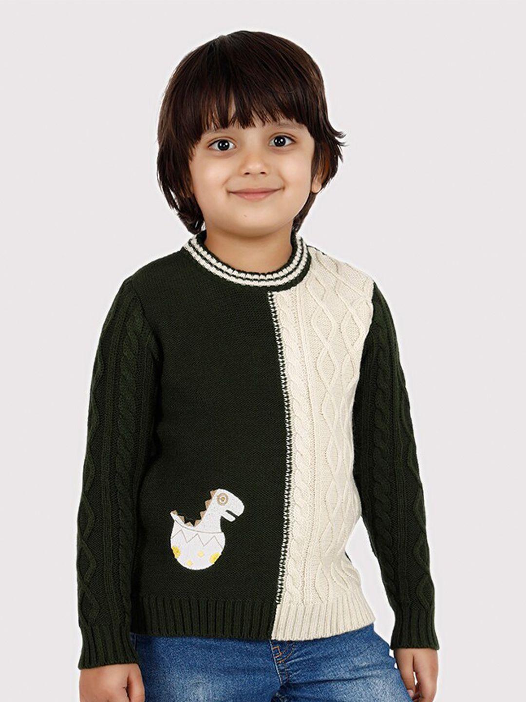joe hazel boys colourblocked pullover sweater
