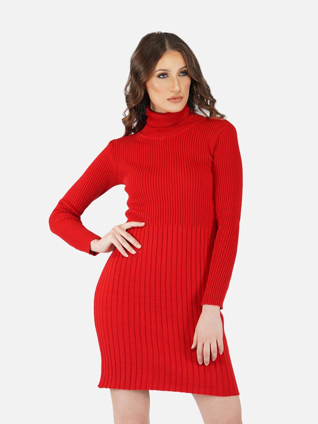 joe hazel high neck cotton jumper dress