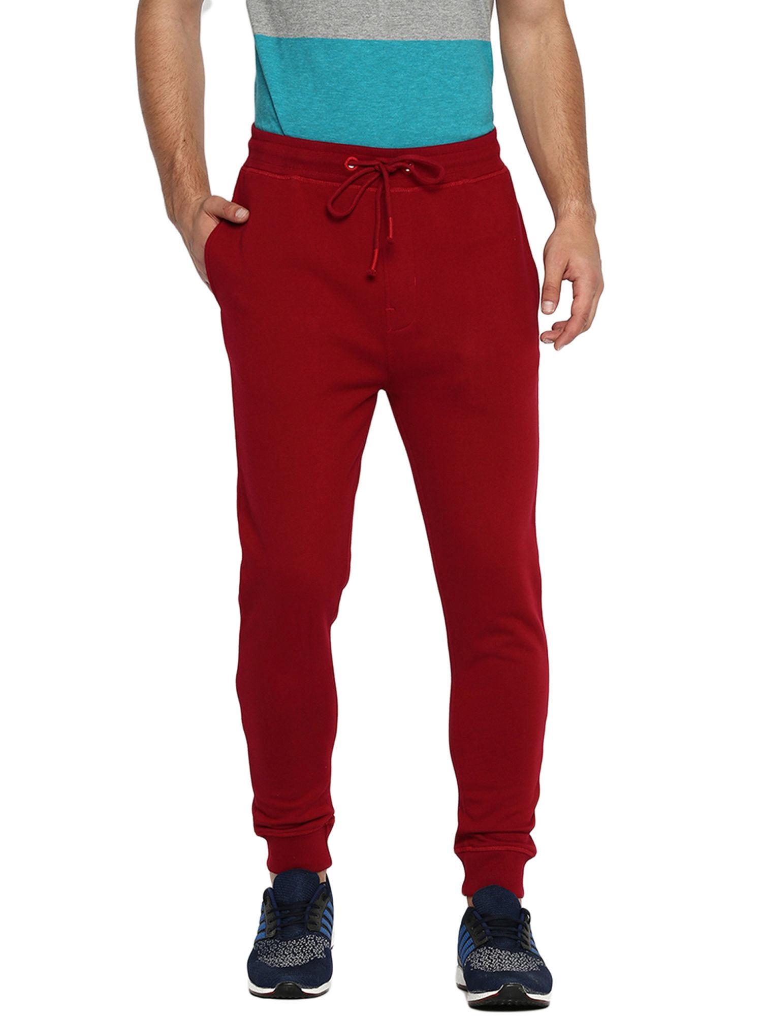 jogger fit rio red knitted track pant