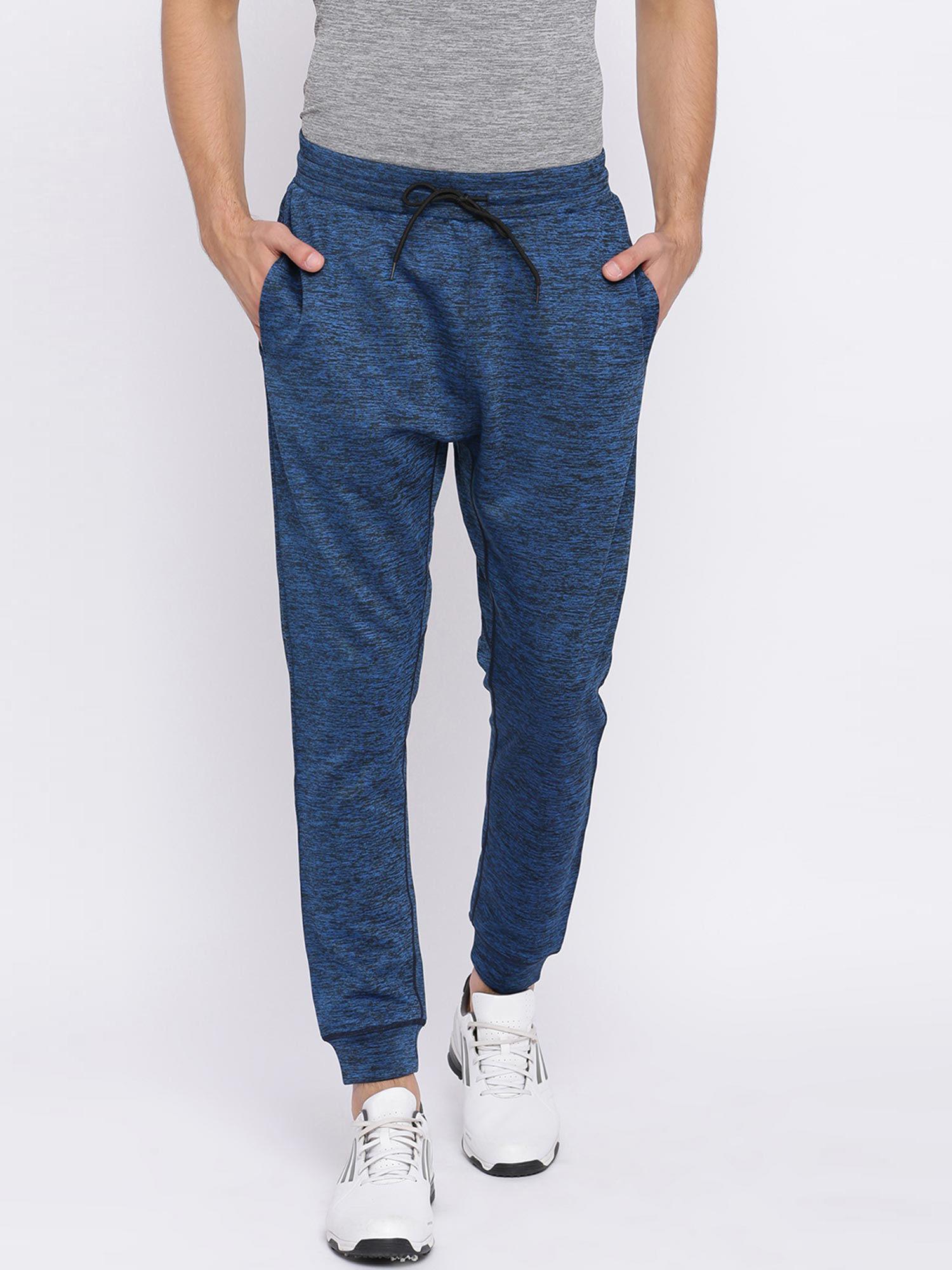 jogger fit snorkel blue knitted track pant
