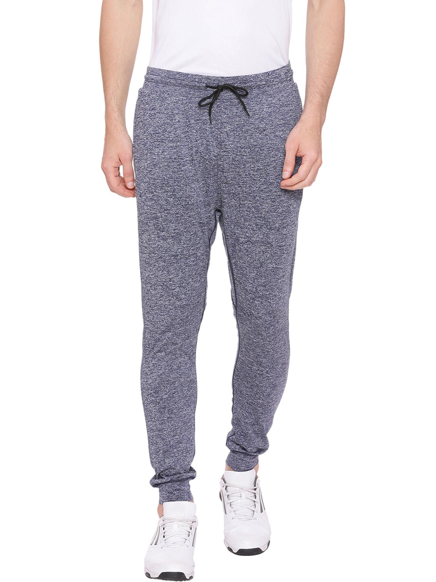 jogger fit twilight blue knitted track pant
