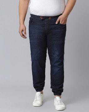 jogger jeans with drawstring waist