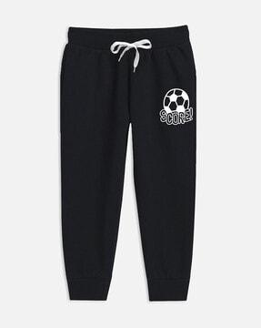 joggers with graphic print