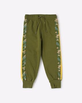 joggers with printed side panels