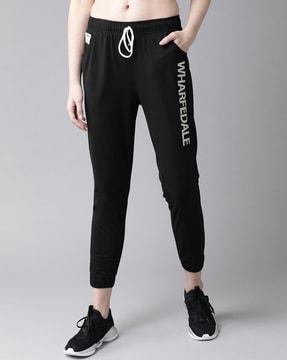 joggers with typography