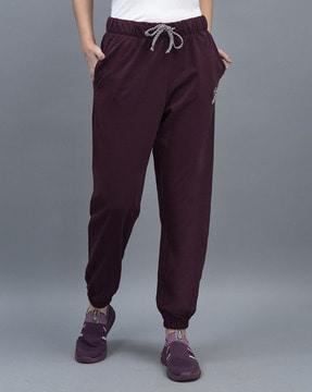 joggers with brand embroidery