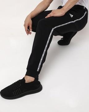 joggers with brand taping