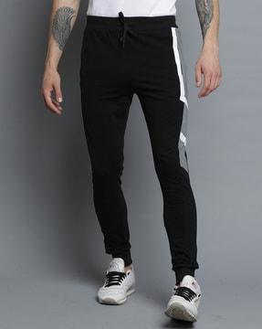 joggers with contrast panels