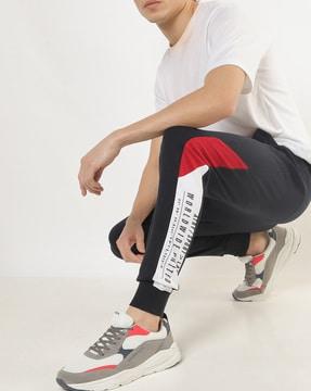 joggers with cut & sew panels