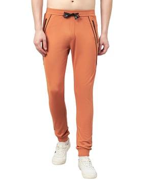 joggers with insert pockets & elasticated drawstring waist