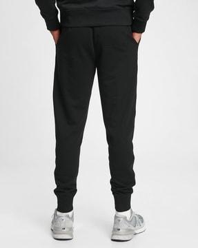 joggers with placement logo print