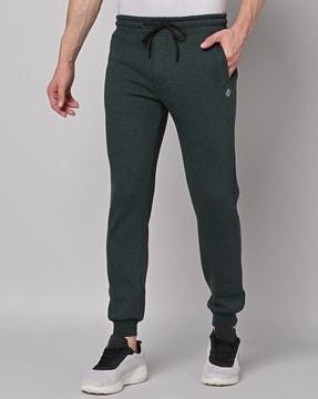 joggers with placement logo print
