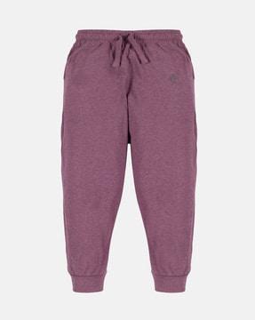 joggers with tie-up waist