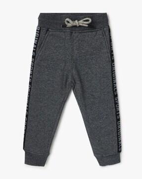 joggers with typographic placement