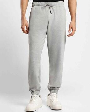 joggers with typographic print