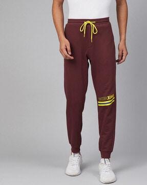 joggers with typography