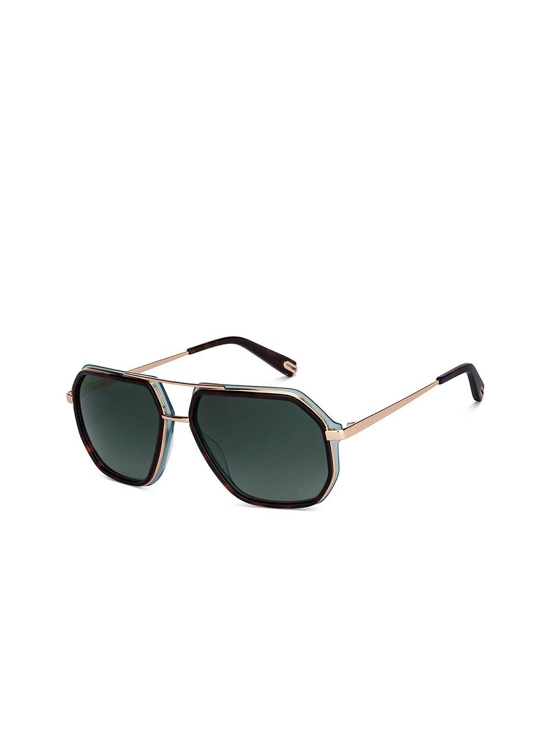 john jacobs grey lens & gold browline sunglasses with polarised & uv protected lens 151009
