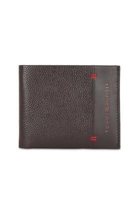 john leather mens casual bi fold wallet - brown