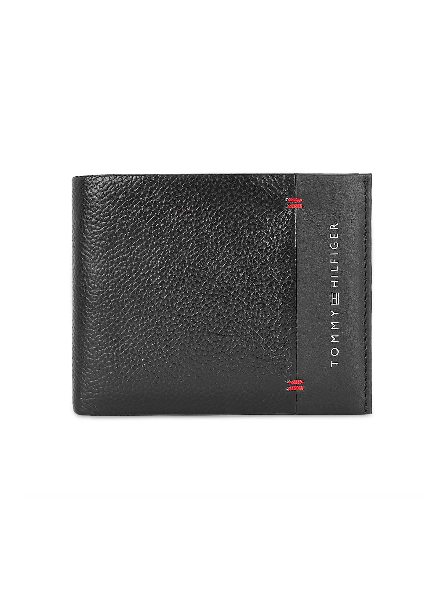 john mens leather wallet black