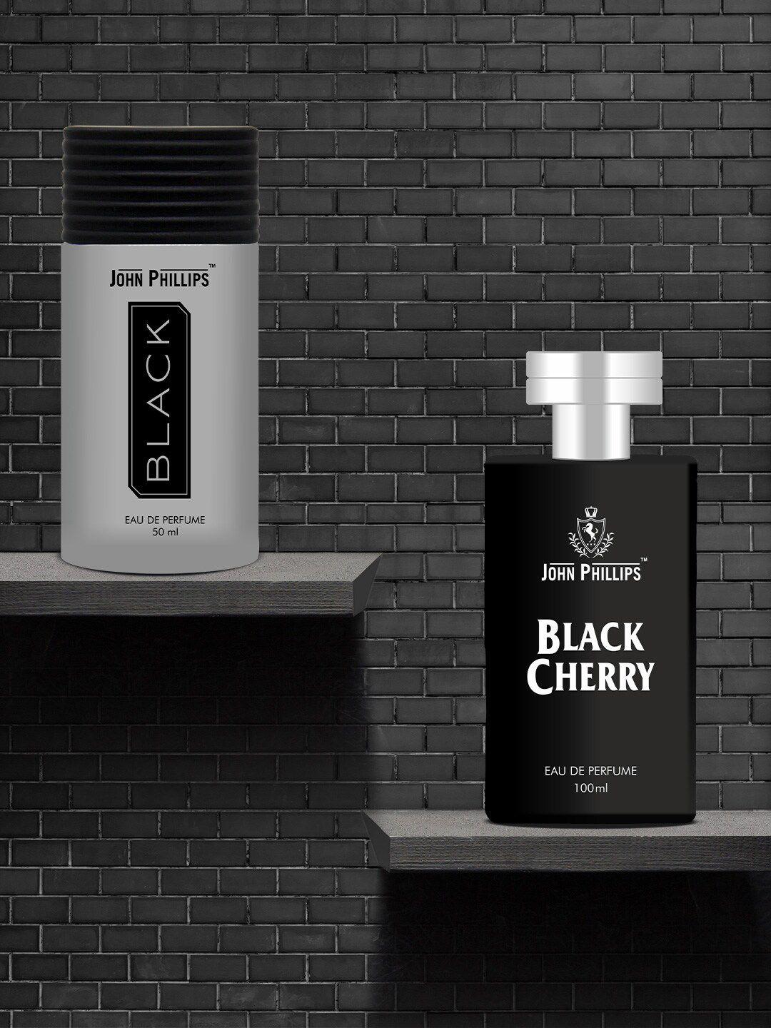 john phillips set of 2 luxury black eau de perfume 50ml & black cherry eau de perfume100ml